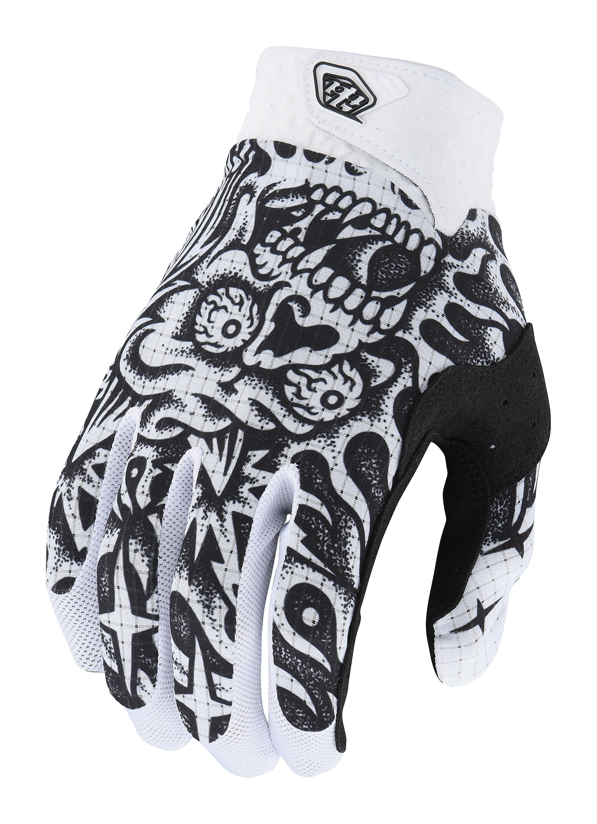 Troy Lee Designs, Troy Lee Designs AIR GLOVE; SKULL DEMON WHITE / BLACK