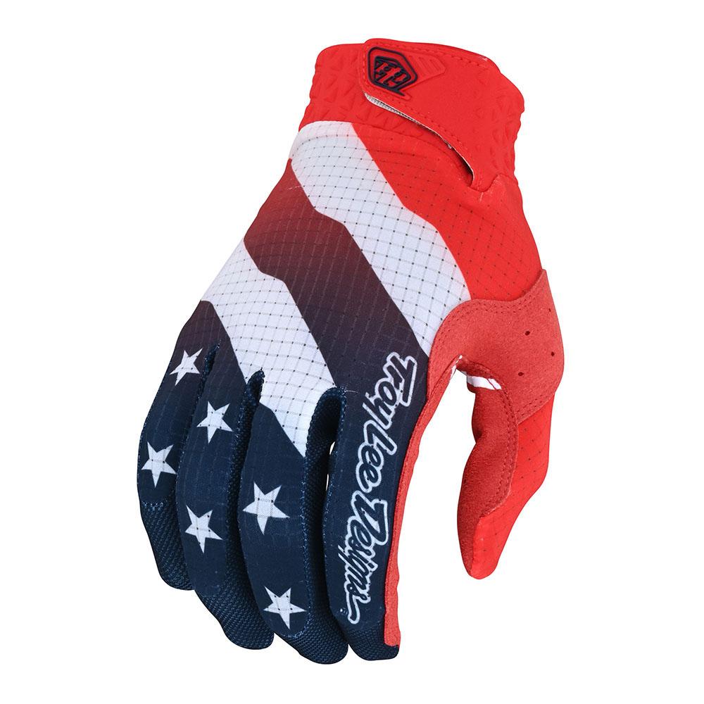 Troy Lee Designs, Troy Lee Designs Air Gloves Stripes & Stars Red