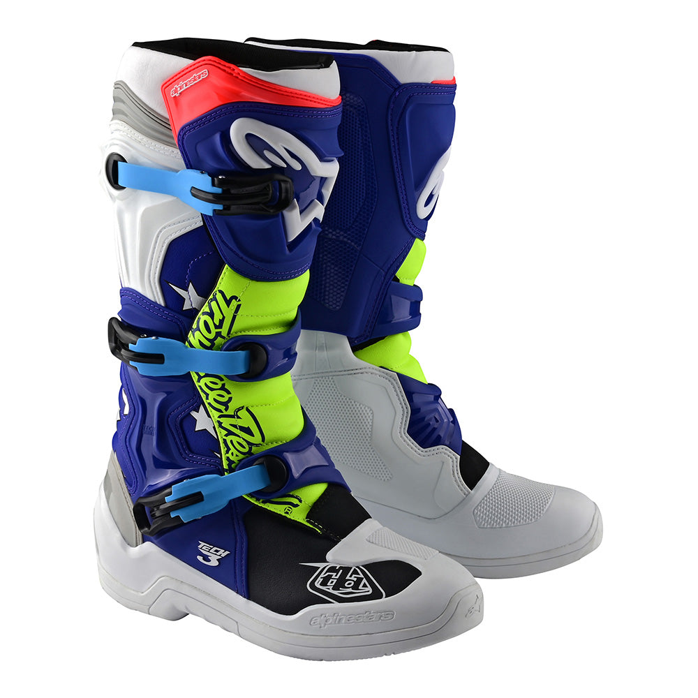 Troy Lee Designs, Troy Lee Designs Alpinestars / TLD Tech 3 Mx Boot; White / Blue