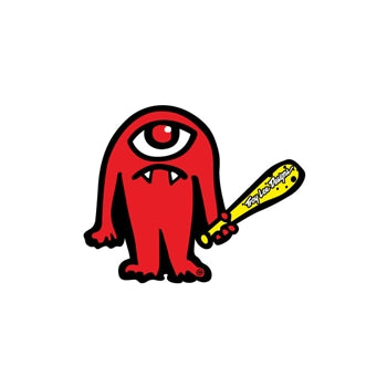 Troy Lee Designs, Troy Lee Designs CYCLOPS STICKER; RED 3.4" x 2.75"