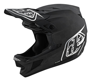 Troy Lee Designs, Troy Lee Designs D4 CARBON Helmet w/MIPS; STEALTH BLACK / SILVER