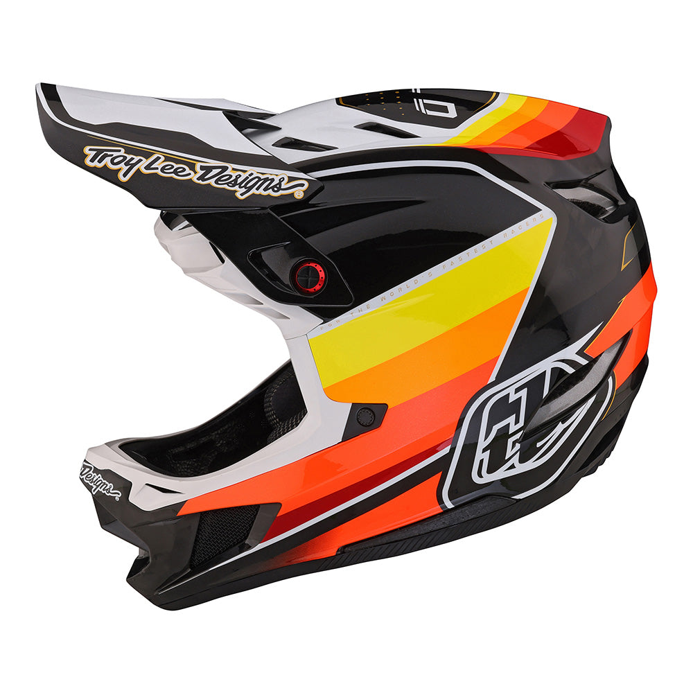 Troy Lee Designs, Troy Lee Designs D4 Carbon Helmet; Reverb Black / White