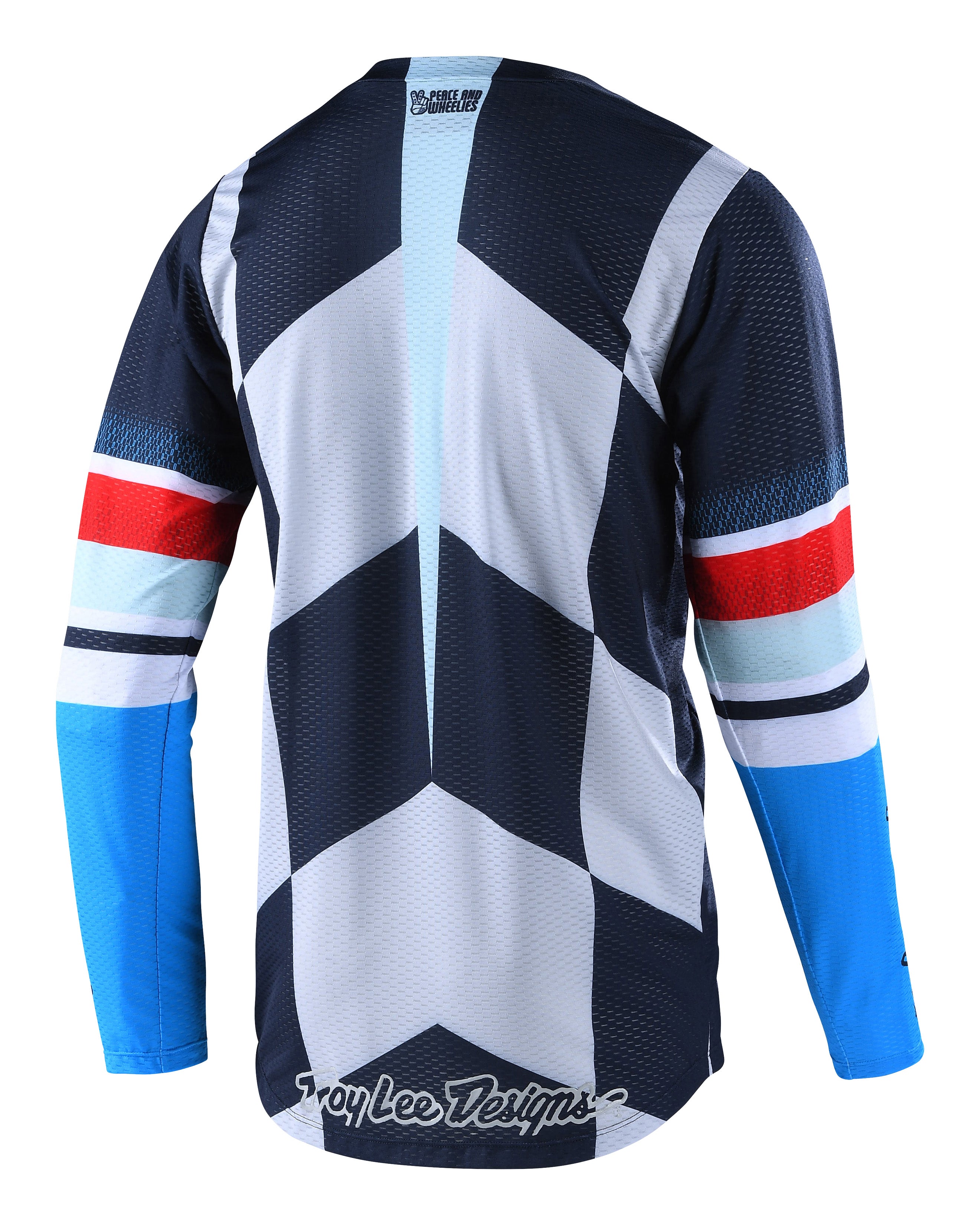 Troy Lee Designs, Troy Lee Designs GP AIR JERSEY; WARPED BLUE / RED