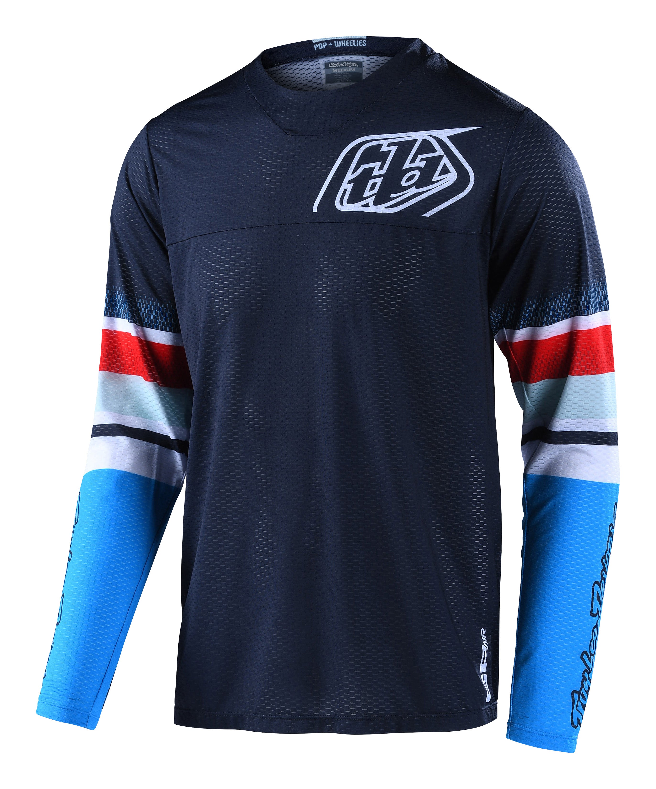 Troy Lee Designs, Troy Lee Designs GP AIR JERSEY; WARPED BLUE / RED