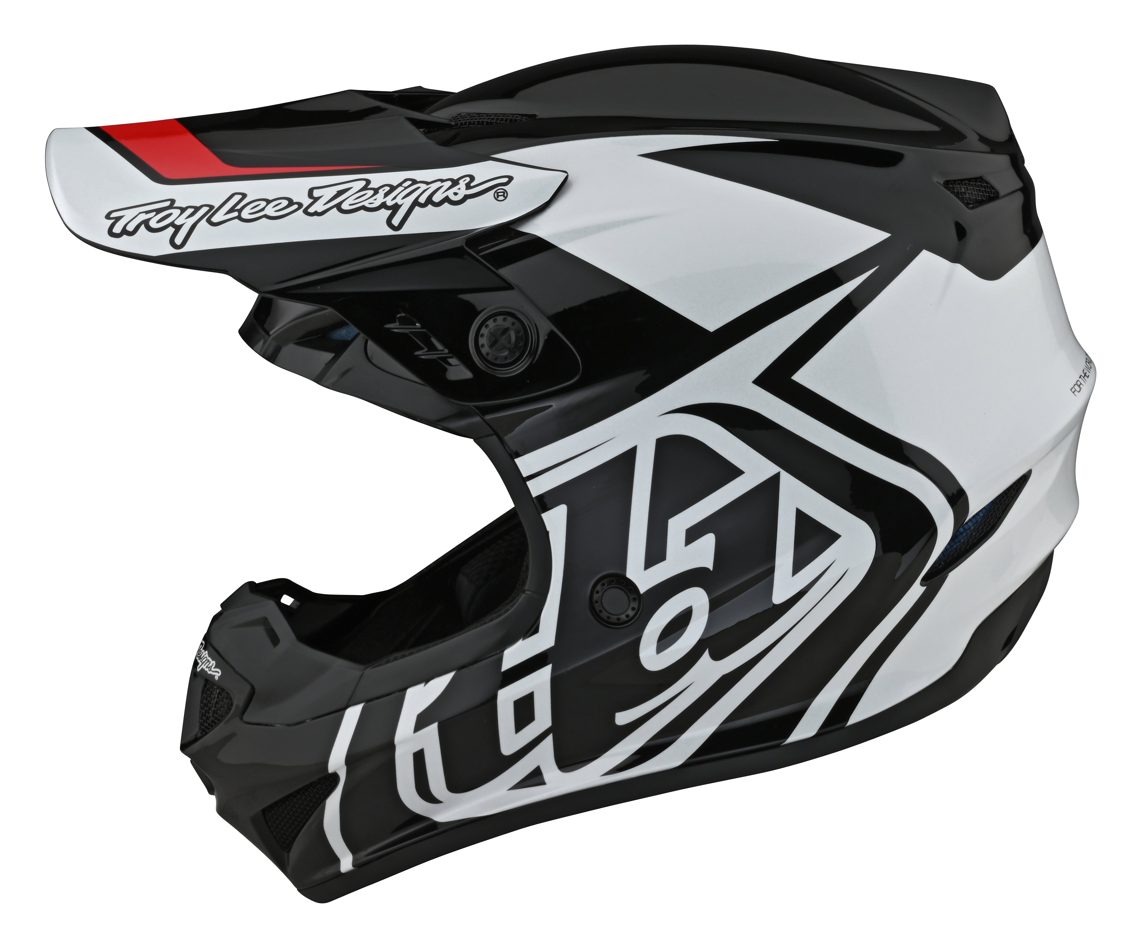 Troy Lee Designs, Troy Lee Designs  GP HELMET; OVERLOAD BLACK / WHITE