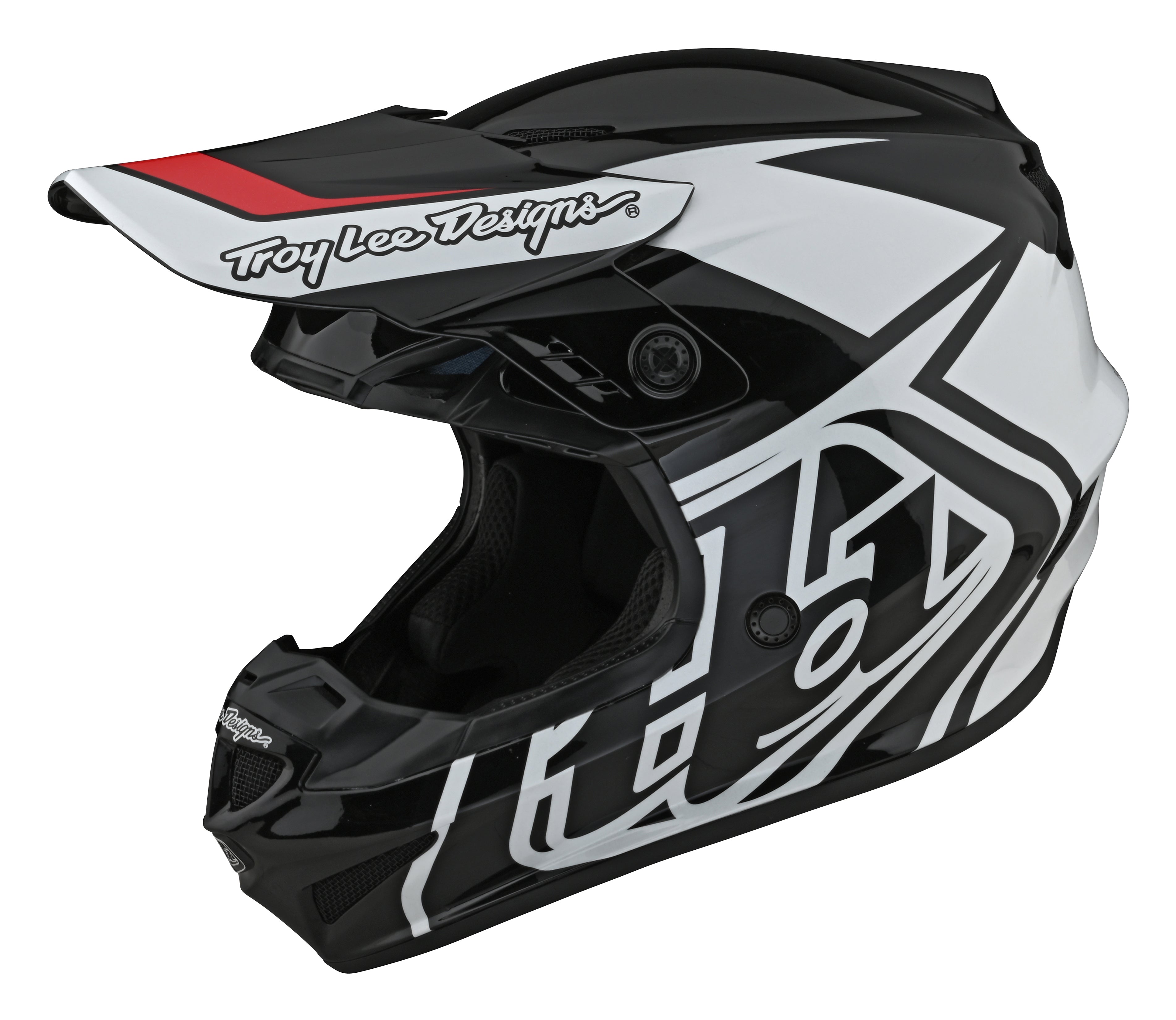 Troy Lee Designs, Troy Lee Designs  GP HELMET; OVERLOAD BLACK / WHITE