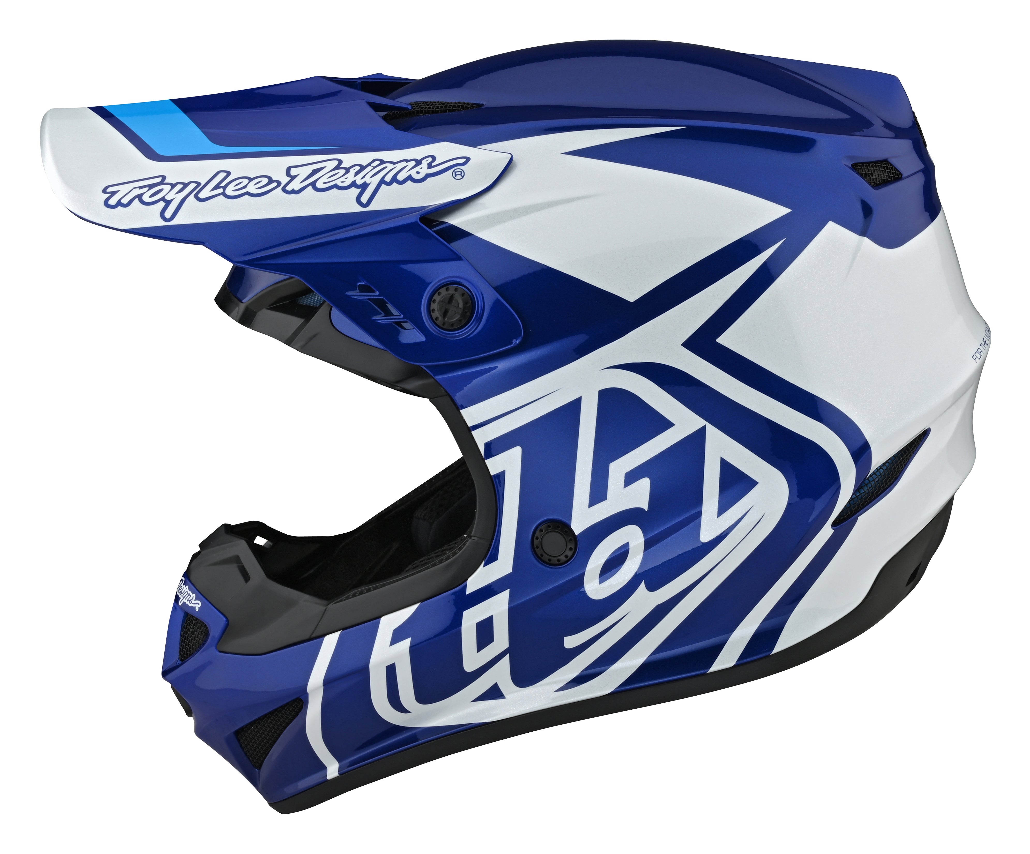 Troy Lee Designs, Troy Lee Designs  GP HELMET; OVERLOAD BLUE / WHITE