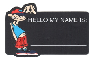 Troy Lee Designs, Troy Lee Designs HELLO MY NAME IS STICKER; 3" x 2"