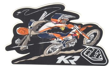 Troy Lee Designs, Troy Lee Designs KAILUB RUSSELL STICKER; 4"x2.3"