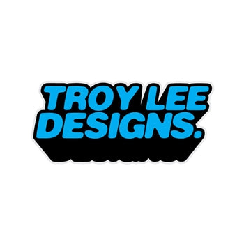 Troy Lee Designs, Troy Lee Designs MASSIVE COME UP STICKER; CYAN 3.5" x 1.5"