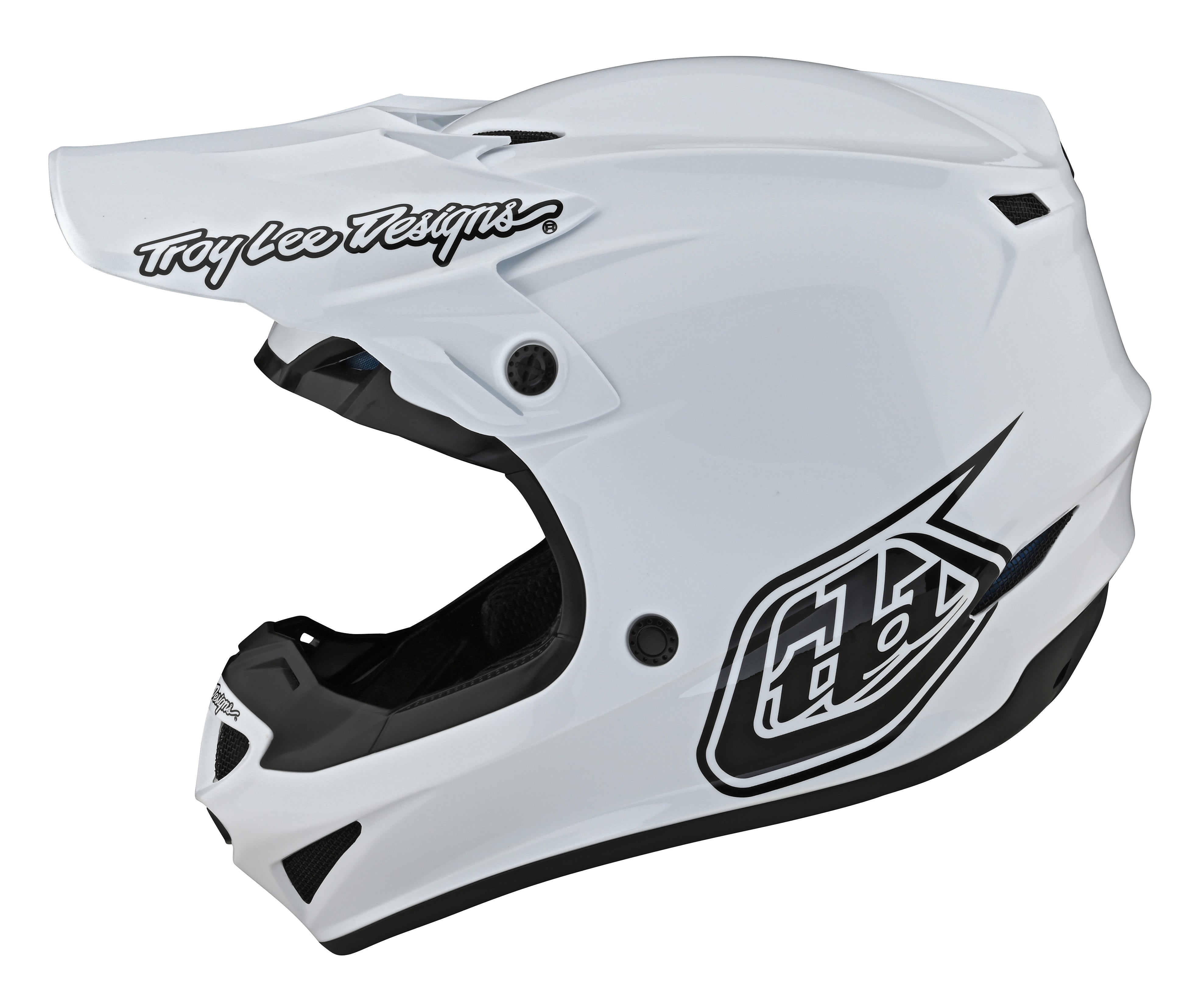 Troy Lee Designs, Troy Lee Designs  SE4 POLYACRYLITE HELMET; MONO WHITE