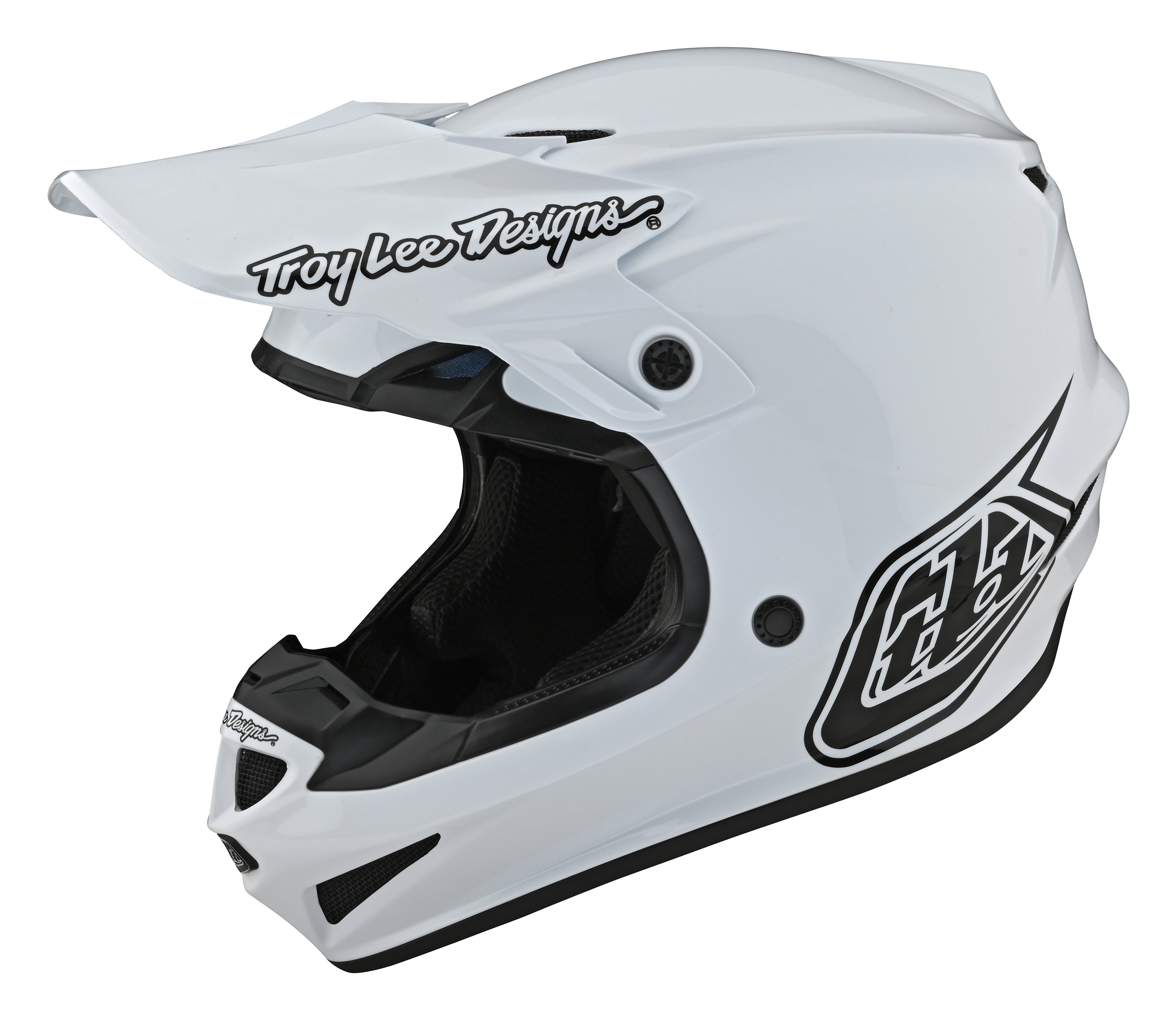 Troy Lee Designs, Troy Lee Designs  SE4 POLYACRYLITE HELMET; MONO WHITE