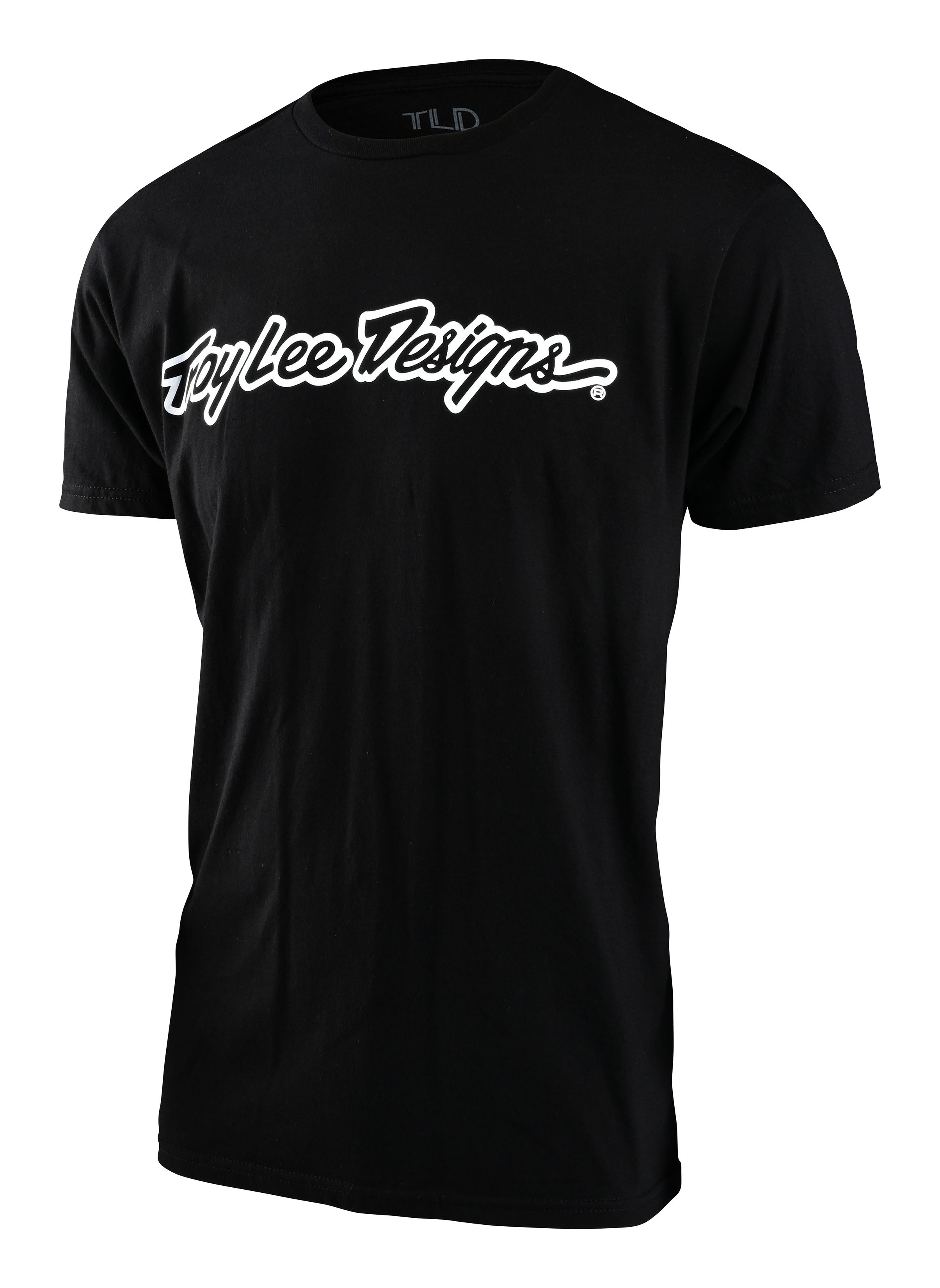 Troy Lee Designs, Troy Lee Designs SIGNATURE SHORT SLEEVE TEE; Black Heather