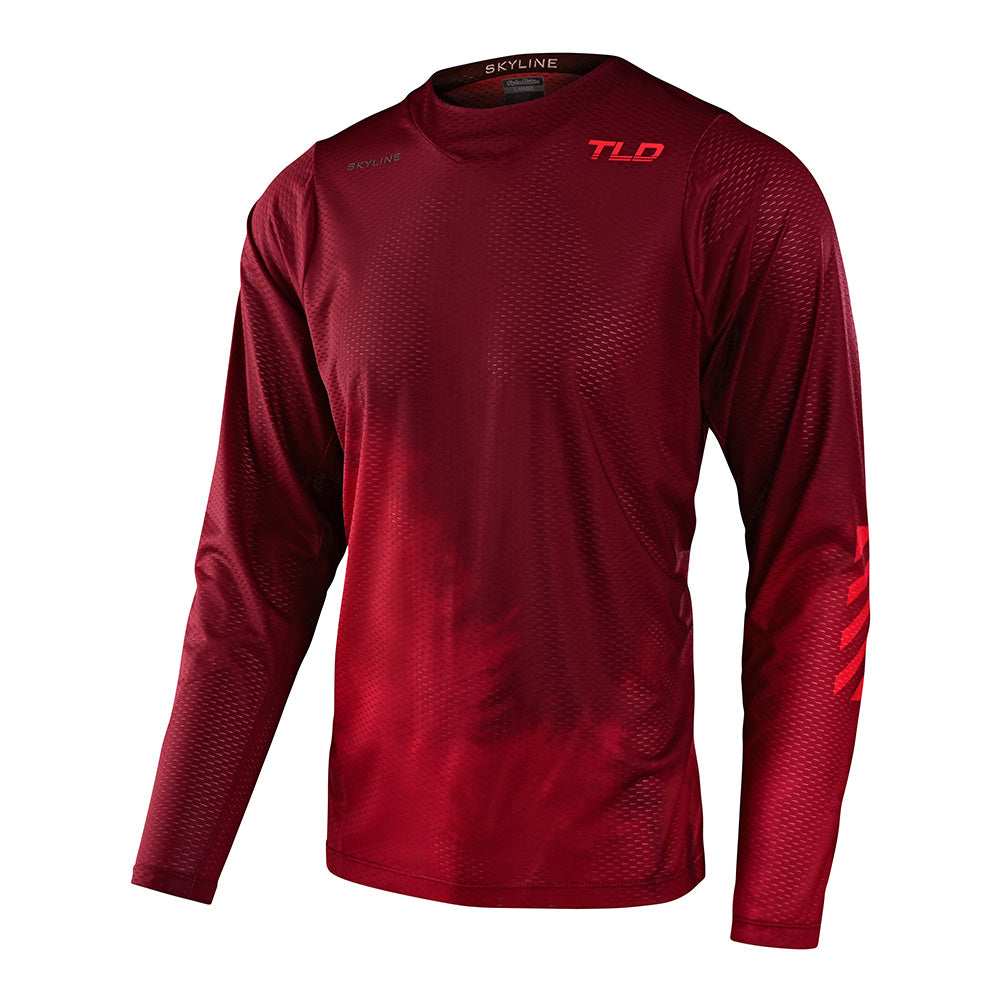 Troy Lee Designs, Troy Lee Designs Skyline Air Ls Jersey Fades Wine