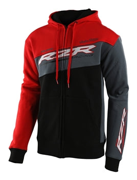 Troy Lee Designs, Troy Lee Designs TLD POLARIS RZR ZIP UP HOODIE; BLACK / RED