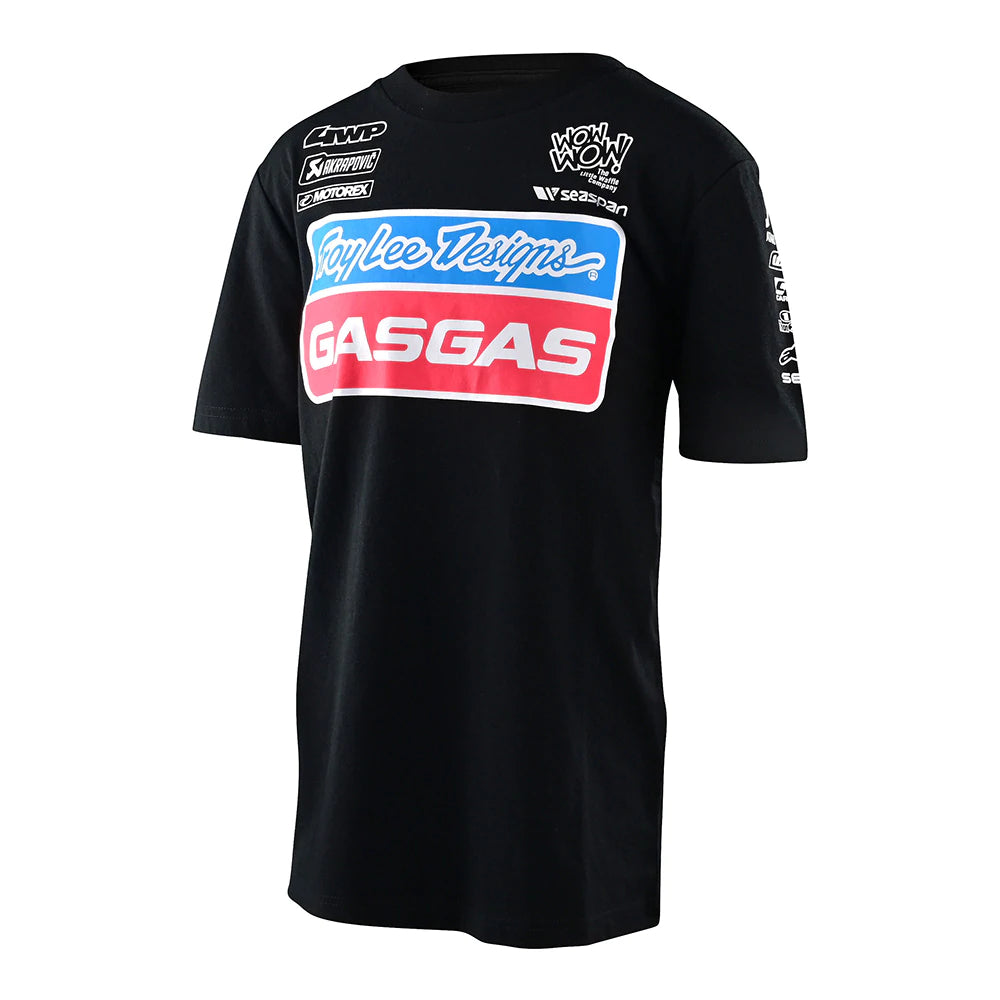 Troy Lee Designs, Troy Lee Designs YOUTH TLD GASGAS TEAM SS TEE; BLACK