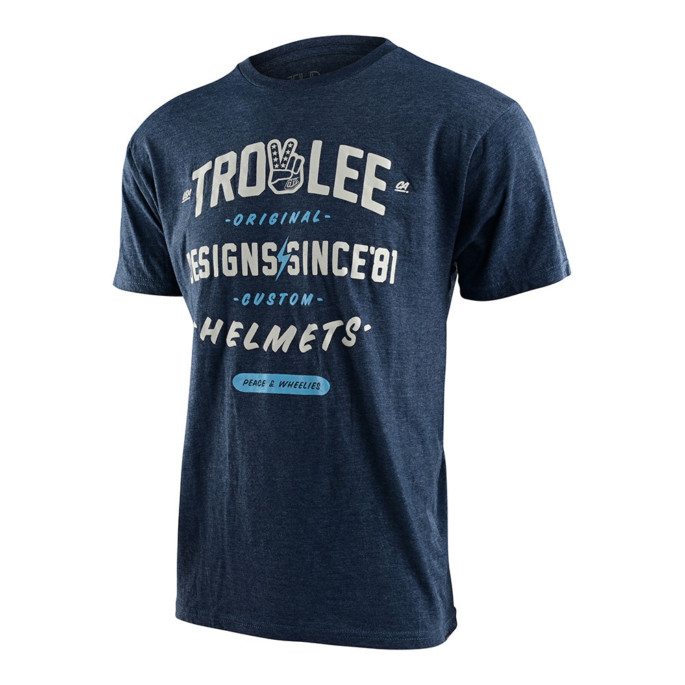 Troy Lee Designs, Troy Lee Designs Youth Roll Out Short Sleeve Tee Navy Heather