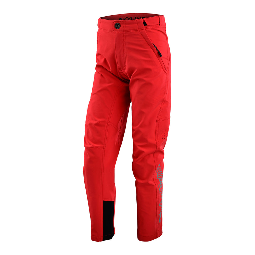 Troy Lee Designs, Troy Lee Designs Youth Skyline Pant; Signature Fiery Red