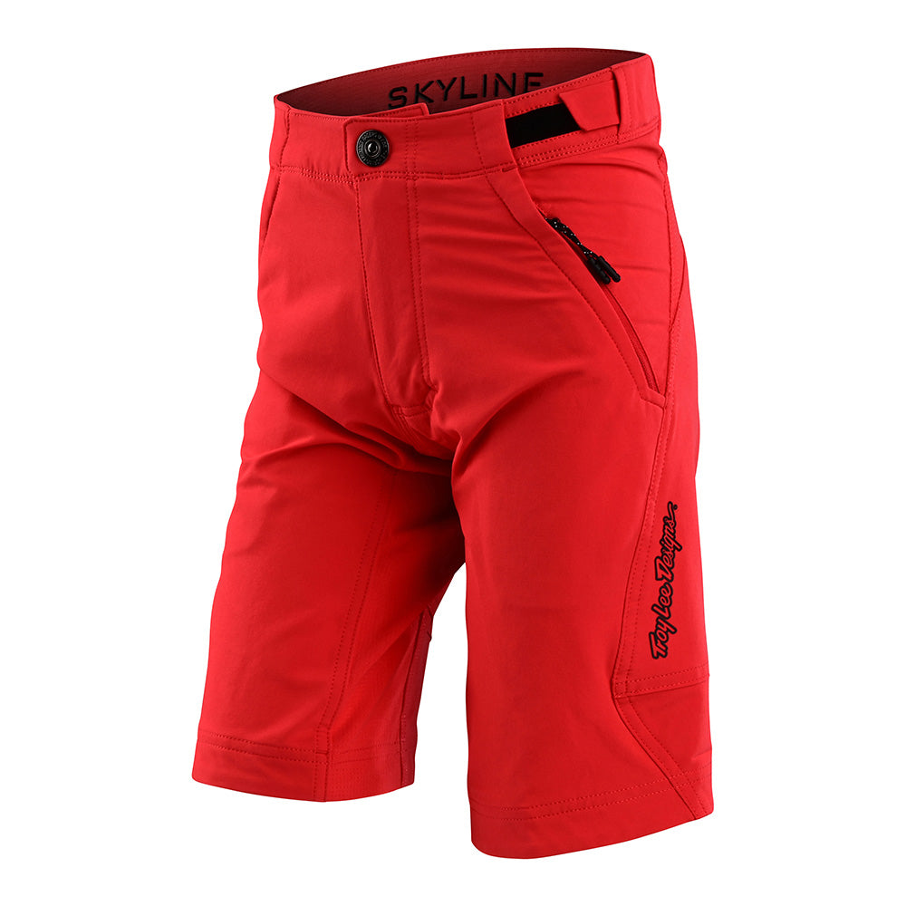 Troy Lee Designs, Troy Lee Designs Youth Skyline Short Shell; Mono Fiery Red