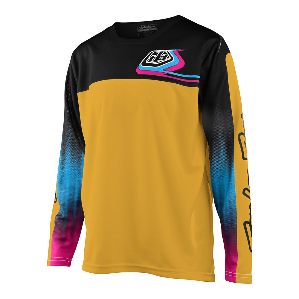 Troy Lee Designs, Troy Lee Designs Youth Sprint Jersey Jet Fuel Golden