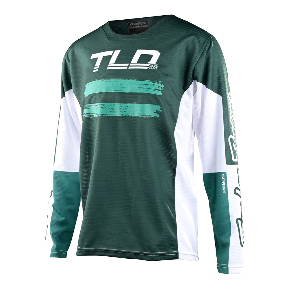 Troy Lee Designs, Troy Lee Designs Youth Sprint Jersey Marker Jungle / Ivy