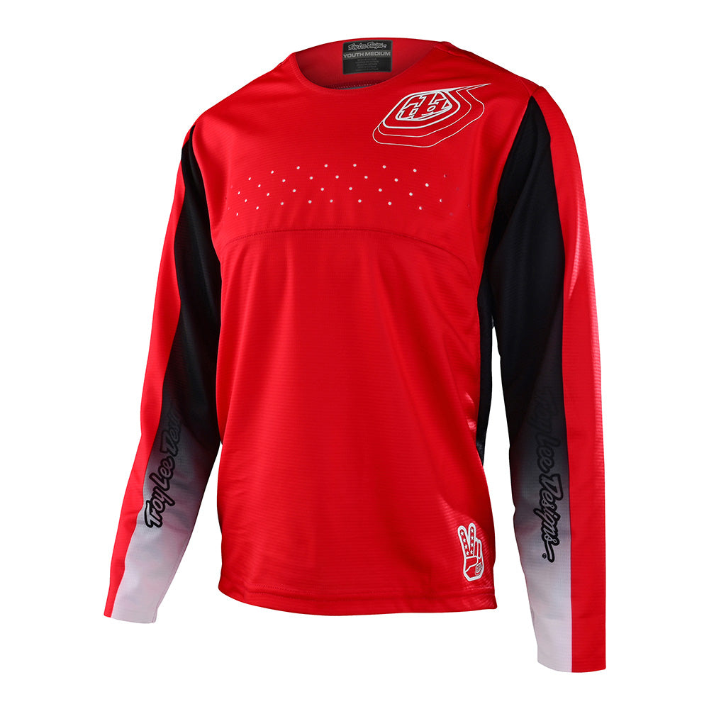 Troy Lee Designs, Troy Lee Designs Youth Sprint Jersey; Richter Race Red