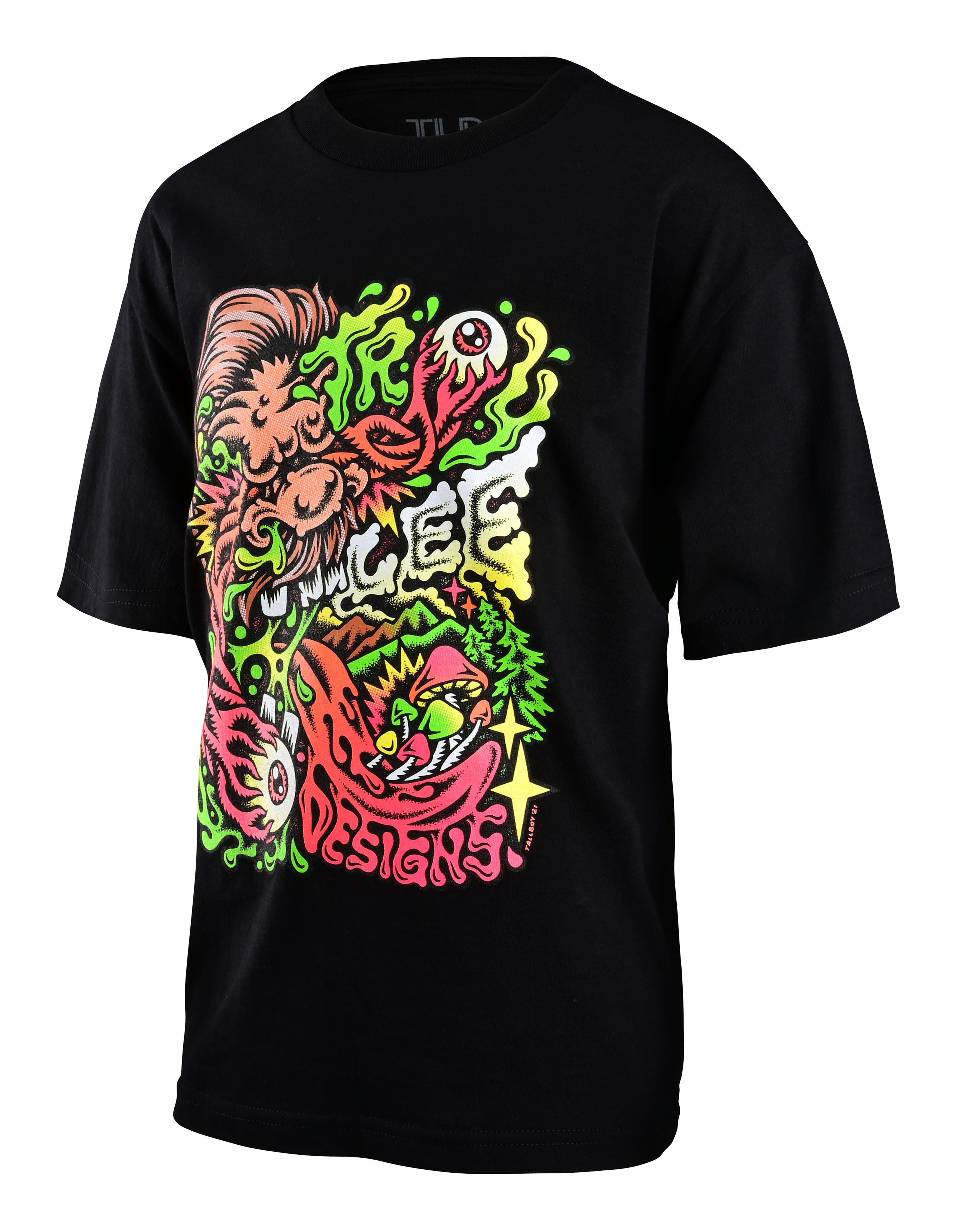 Troy Lee Designs, Troy Lee Designs Youth Tallboy Sasquatch Short Sleeve Tee Black