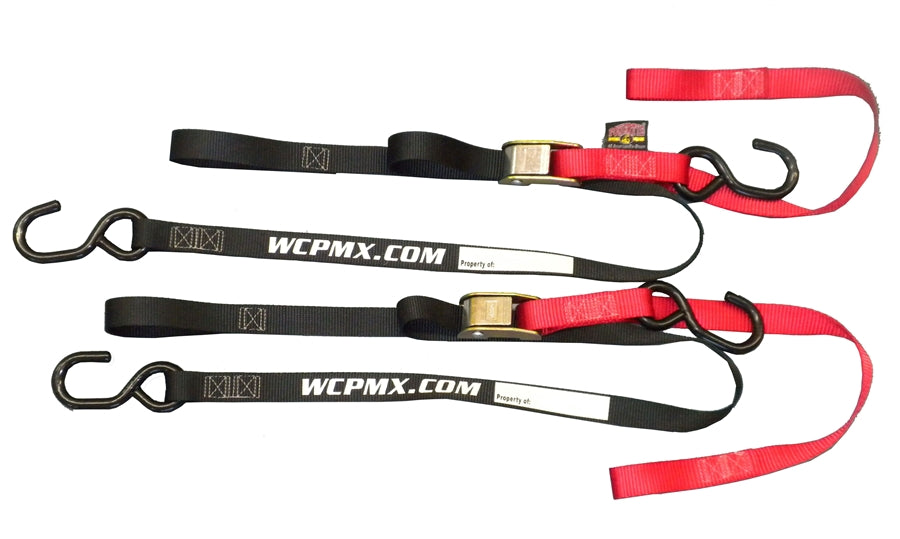 Powertye, WCPMX Powertye 1" Soft-Tye Tie-Downs - 3 Colors - Black