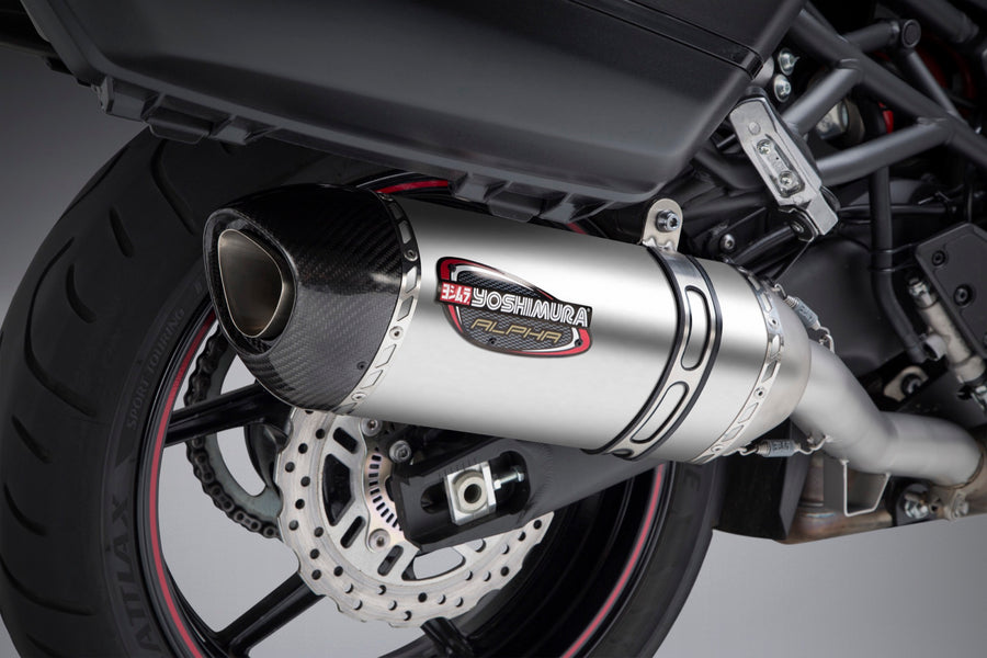 Yoshimura, Yoshimura Exhaust Street ALPHA Works T SLIP-ON SS-SS-CF   Kawasaki Versys 1000 15-18 - 14660BM520