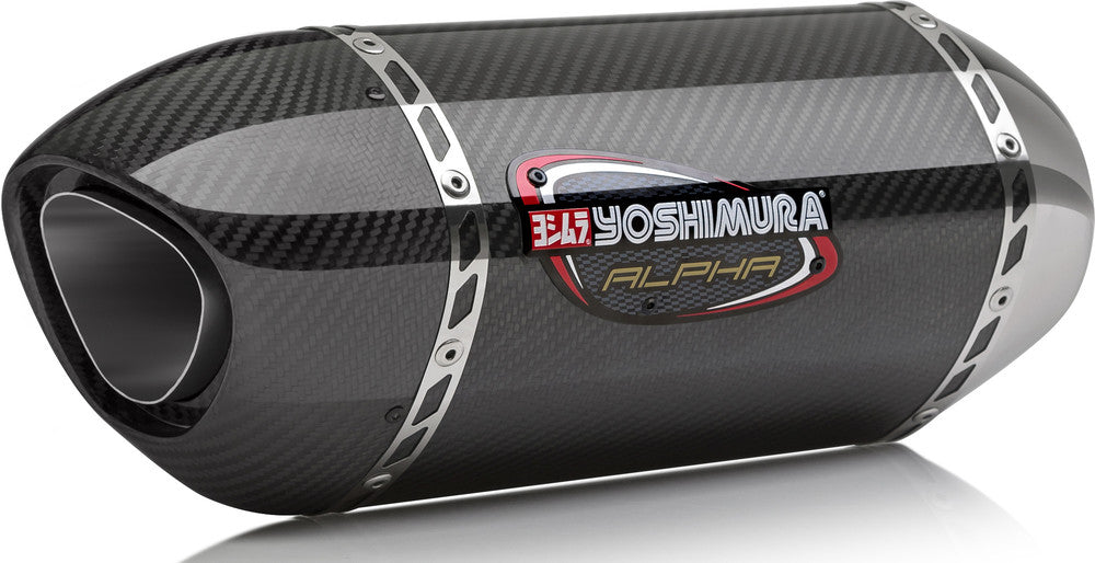 Yoshimura, Yoshimura Exhaust Street Alpha-T Slip-On Ss-Cf-Cf Works - 11670BM221