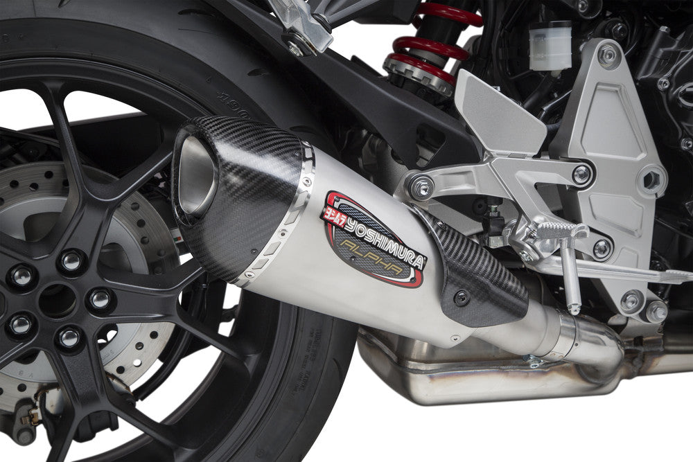 Yoshimura, Yoshimura Exhaust Street Alpha-T Slip-On Ss-Ss-Cf - 12101BP520