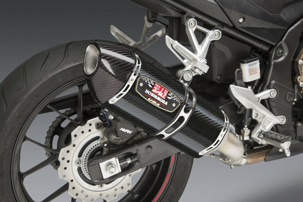 Yoshimura, Yoshimura Exhaust Street R-77 Slip-On Ss-Cf-Cf Works - 12553B0220