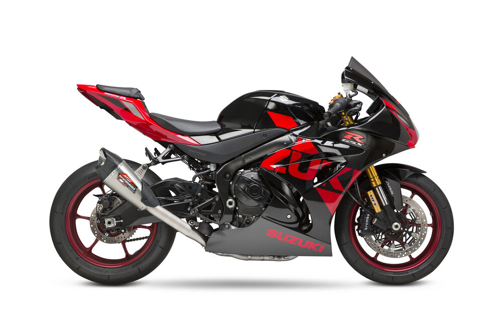 Yoshimura, Yoshimura Exhaust Suzuki GSX-R1000 17-22 Race AT2 Stainless Full Exhaust, w/ Stainless Muffler - 11182AP521