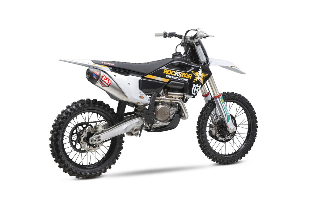 Yoshimura, Yoshimura RS12 Exhaust System Fs Ss-Al-Cf KTM 450SX-F FE 22 / Husqvarna FC450 RE 22 - 264630S320