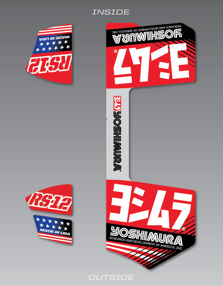 Yoshimura, Yoshimura Rs-12 Muffler Decal Set - RS12-NB005R